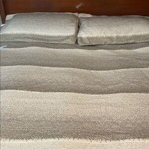 INC king duvet and standard shams